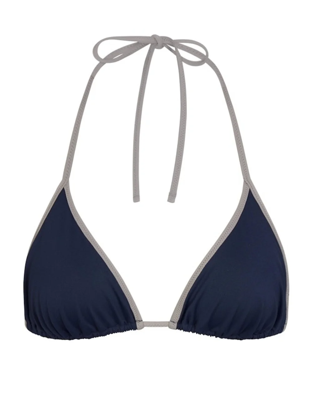 NWT SKIMS Signature Swim Triangle Bikini Top Navy Contrast Medium